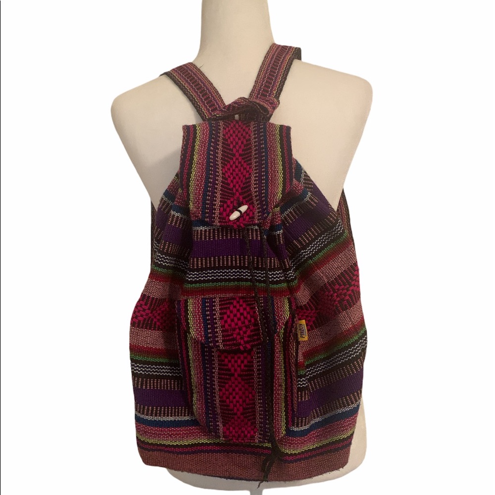 Artesanias Mr Pinzon Multicolored Cloth Backpack - Picture 1 of 8
